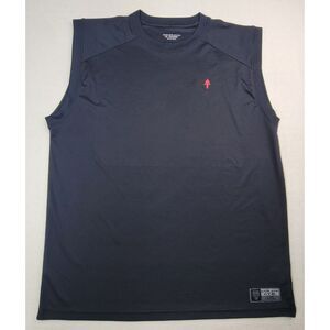 Golds Gym Tank Shirt Mens XL‎ Black Red Sleeveless Activewear Top Gym Dri